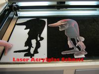 Laser Schnitt Acrylglas Hobby-Kabinett Linz